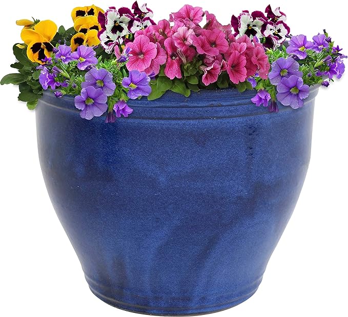 Sunnydaze Large Ceramic Plant Pot by SunnydazeDecor