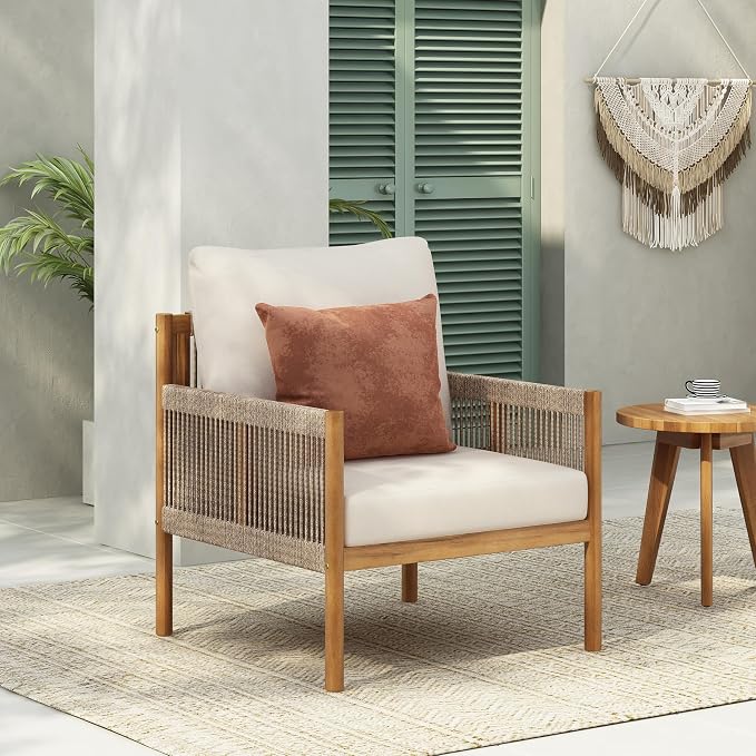 Christopher Knight Home Barris Lounge Chair Outdoor, Patio Accent Chair by ChristopherKnightHome