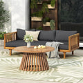 Merax Outdoor Acacia Wood Conversation Set by Merax