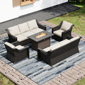 Joyside Wicker Patio Furniture Sets, 5 Pieces Upgraded Large Size Outdoor by Joyside