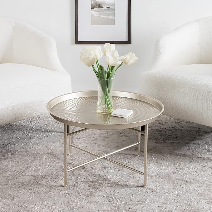 Kate and Laurel Mahdavi Modern Coffee Table, Unique Coffee Table - Image 2