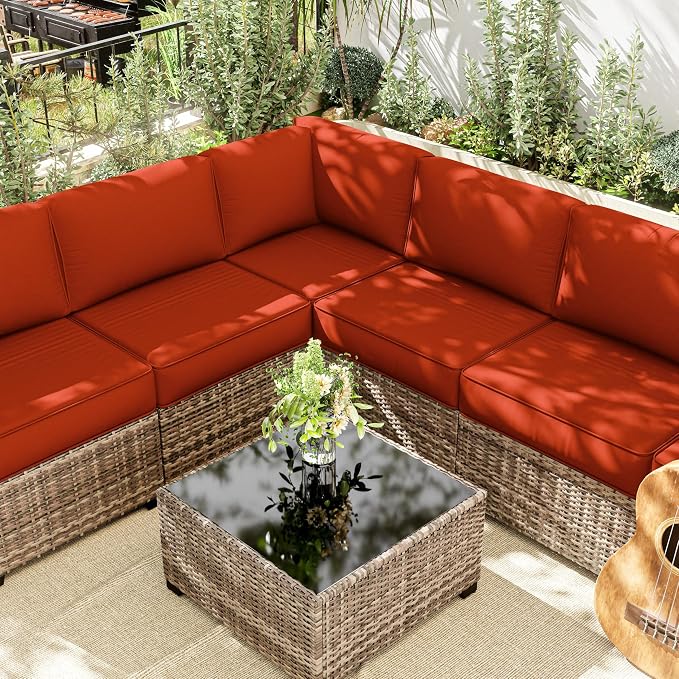 14 Pcs Outdoor Cushion Slipcovers Outdoor Patio Cushion Covers Replacement - Image 6
