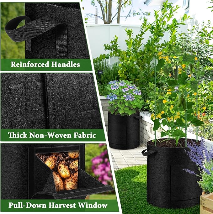 2 Pack 10 Gallon Potato Grow Bags - Image 4