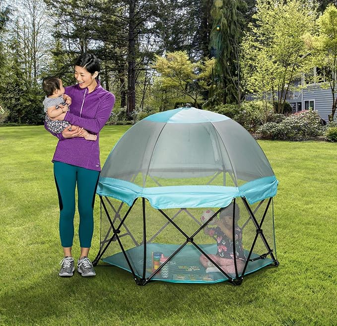Regalo My Play Deluxe Portable Play Yard Indoor and Outdoor, Includes a Full by Regalo