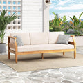 Christopher Knight Home Aston Outdoor 3 Seater Sofa, Upholstered Cushion Couch by ChristopherKnightHome