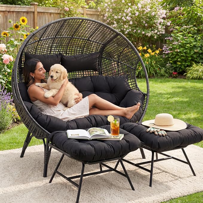 NICESOUL Luxury Double Egg Chair - Image 4
