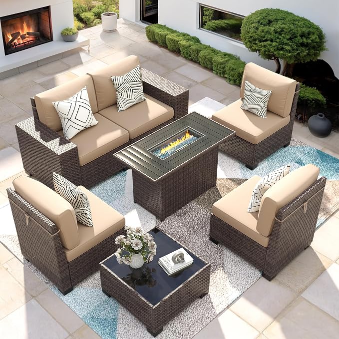 7 Piece Patio Furniture Set by VonzoyHome