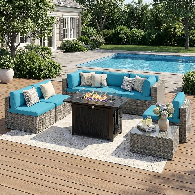 8 Pieces Outdoor Patio Furniture Set by Green4ever