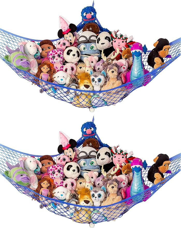 Lilly's Love Stuffed Animal Hammock | Corner Hanging Organizer, Toy Storage by LillysLove