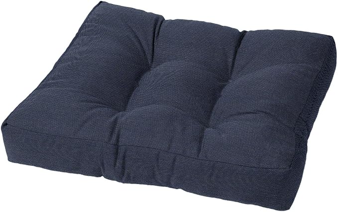 Cushion Source Tufted Ottoman Cushions, Sunbrella Spectrum Indigo by CushionSource