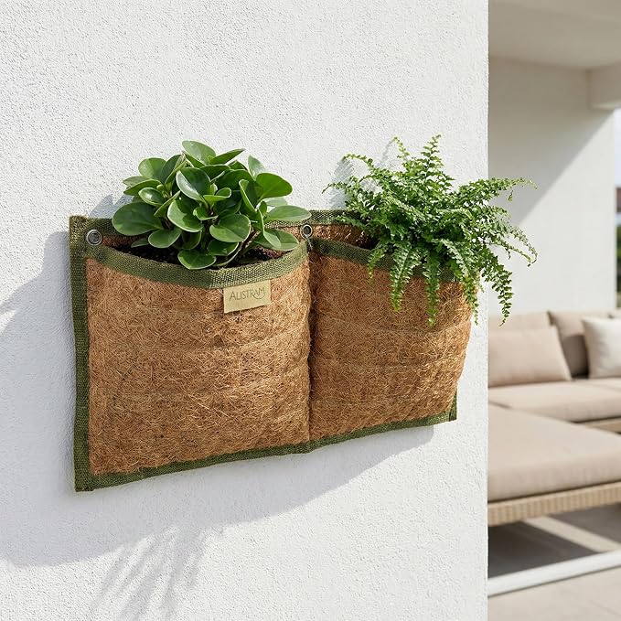 Wall Hanging Planter, 2 Pocket, Hanging herb Planter, wall Mounted Plant Holder - Image 6