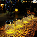 Cooo Christmas Gifts 2 Pack Solar Lanterns Waterproof Outdoor Heavy Crackle by Cooo