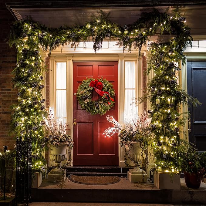 99FT 300 LED Christmas String Lights End-to-End Plug 8 Modes Indoor Lights - Image 4