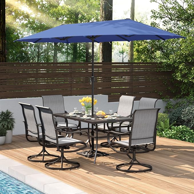PHI VILLA 8 PCS Patio Dining Set by PHIVILLAThepioneerofcomfortablehouseholdsupplies