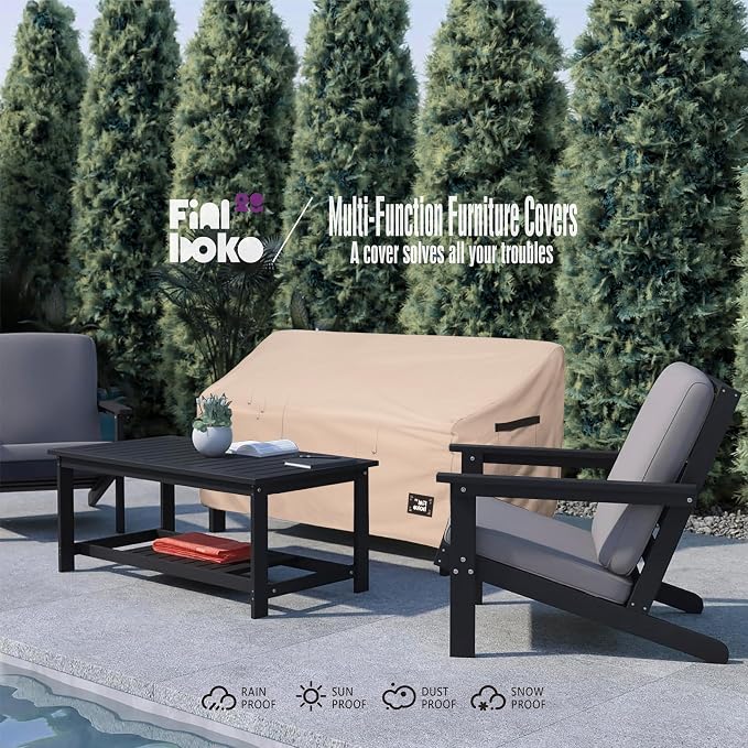 2-Seater Outdoor Couch Cover, 100% Waterproof Heavy Duty Patio Sofa Covers - Image 9