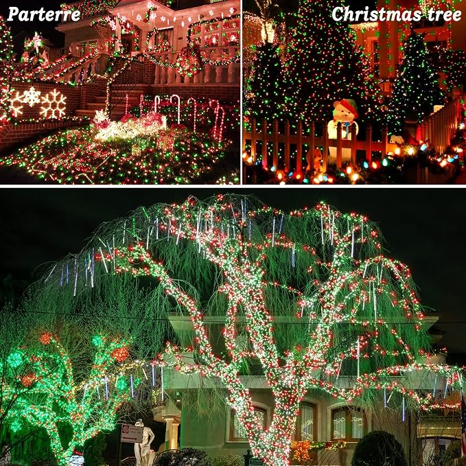 KNONEW Outdoor Christmas Lights 500 LED 197ft String Lights 8 Modes & Memory - Image 8