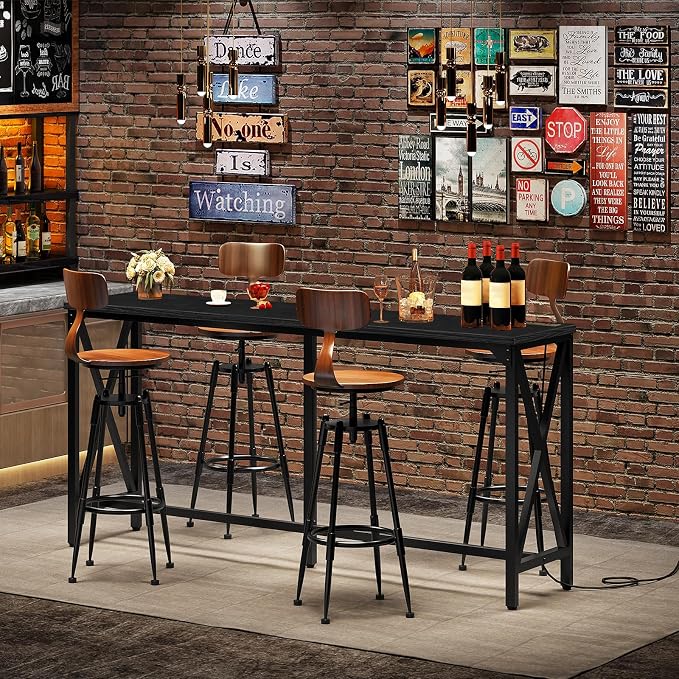 63'' Bar Table, Kitchen Dining Table - Image 2