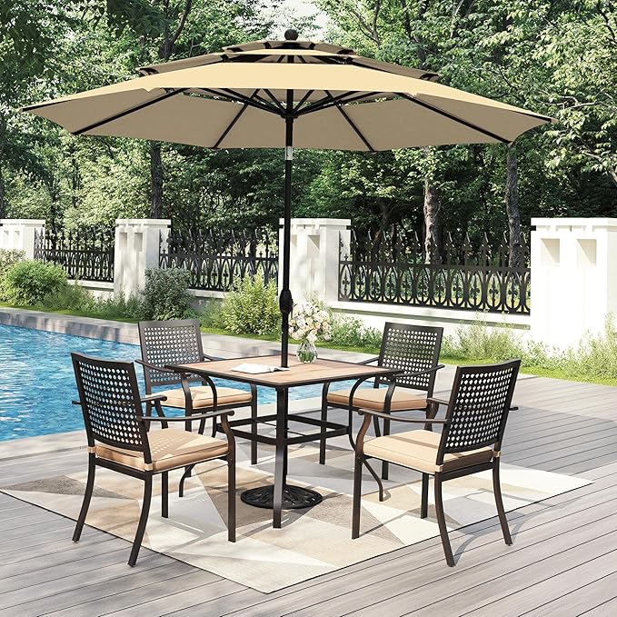 PHI VILLA 5 Pieces Outdoor Dining Set - Image 2