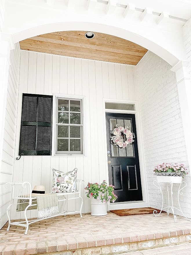 Safavieh Outdoor Collection Brielle Antique White Bench - Image 7