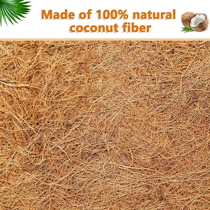 2pcs 48" Garden Coconut Planter Liners Preformed Window Box Liners Natural - Image 6