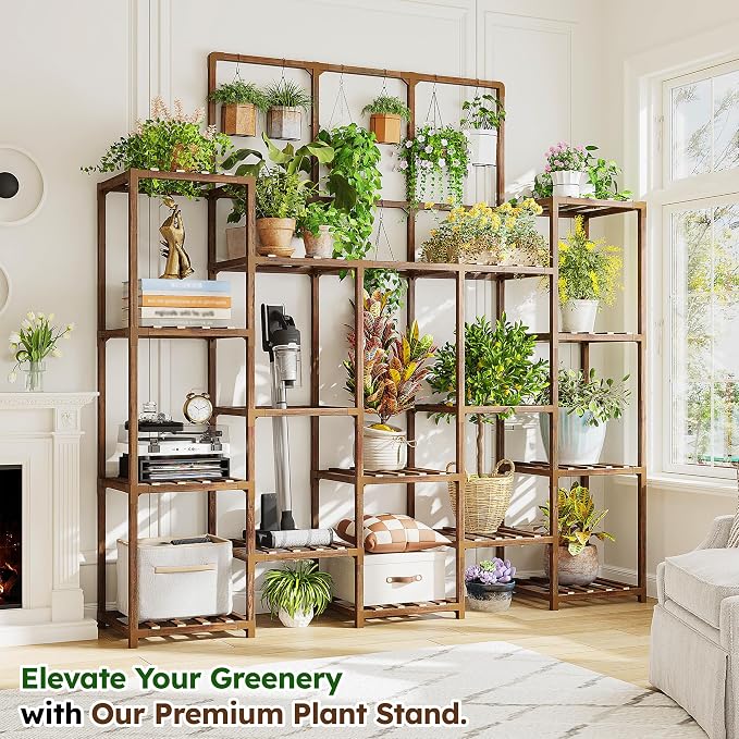 EnHomee 63''H Plant Stand Indoor Tall Plant Stands Outdoor - Image 2