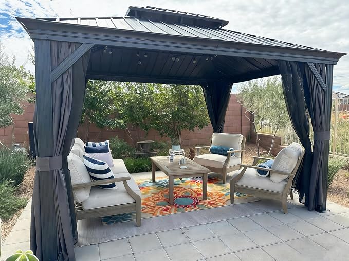 PURPLE LEAF 10' X 12' Hardtop Gazebo - Image 9