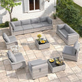 10-Seat Modern Patio Furniture Set by MASIONBACKYARDS