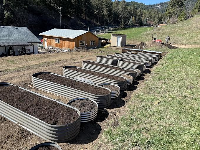 A ANLEOLIFE Set of 14, 18 Inch Tall Raised Garden Beds Kit, Heart-Shaped - Image 6