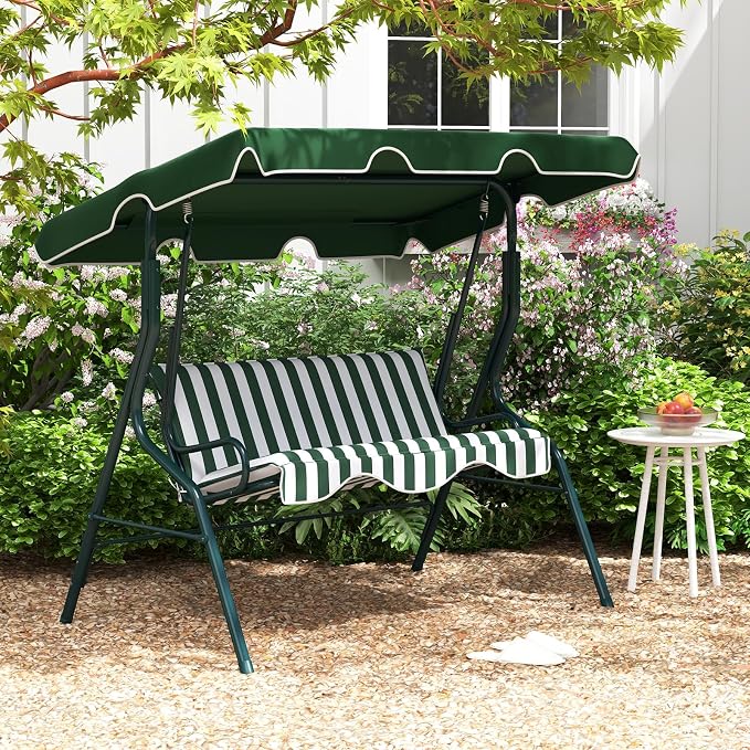 Tangkula 3 Person Porch Swing, Patio Swing - Image 2