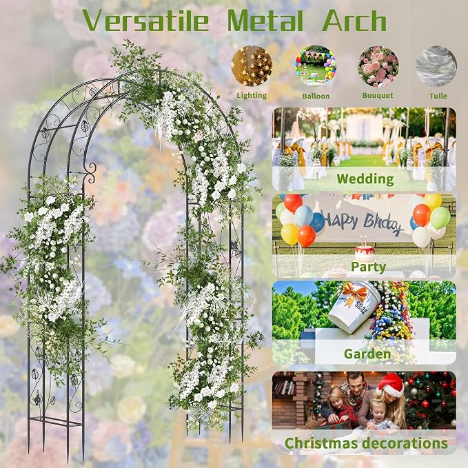 Garden Arch Trellis, Wedding Arch Frame - Image 7