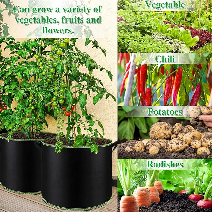 NACHLYNN 5-Pack 10 Gallon Grow Bags - Image 6