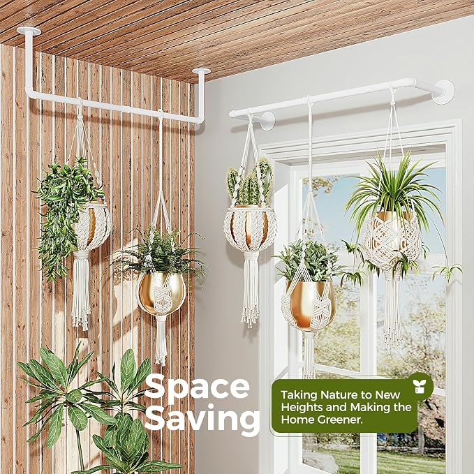 Bamworld Hanging Planters 2PCS for Indoor Plants Hanging Plant Holder Plant - Image 3
