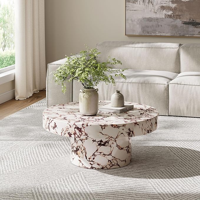 Modway Alora Round Concrete Coffee Table - Image 2