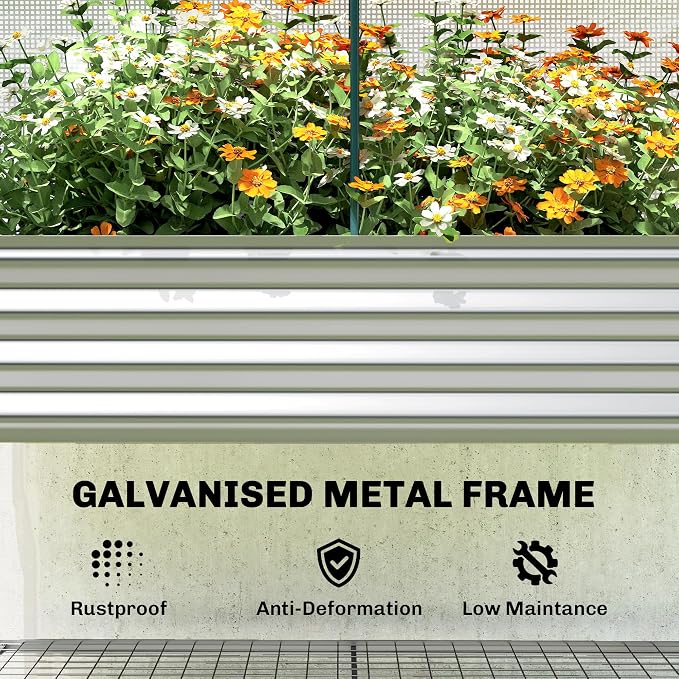 Outsunny Galvanised Raised Garden Bed - Image 8