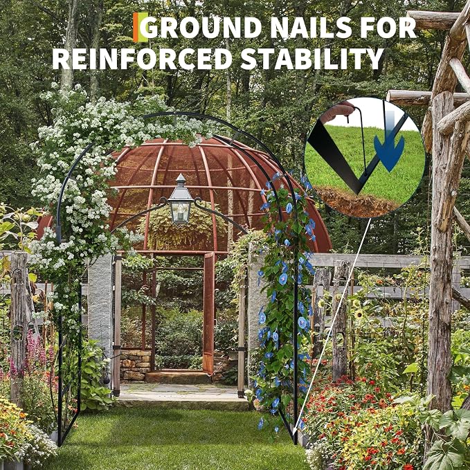 Thickened Garden Arch, Heavy Duty Metal Trellis - Image 3