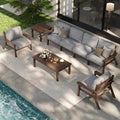 7 Piece Patio Furniture Set, HDPE Outdoor Sectional by PatioKingdom
