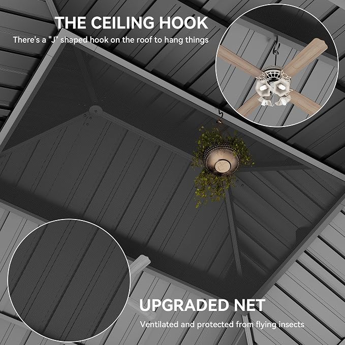 YITAHOME 12x16ft Hardtop Gazebo - Image 6