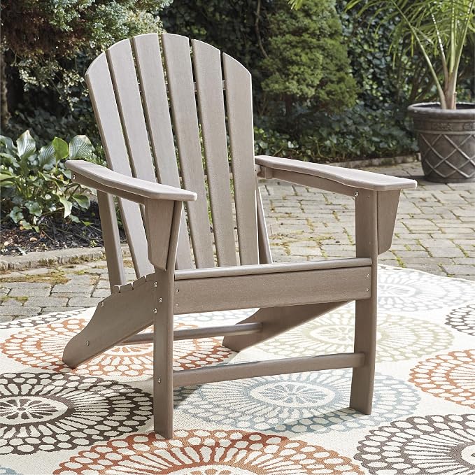 Signature Design by Ashley Sundown Treasure Outdoor Patio HDPE Adirondack Chair - Image 2
