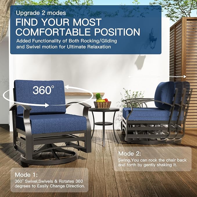 Kullavik Aluminum Patio Furniture Set - Image 4