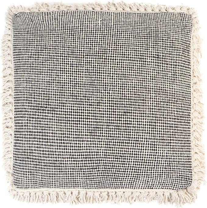 REDEARTH · UNSTUFFED Pouf Ottoman Cover Textured Storage Cube Boho Bean Bag - Image 6