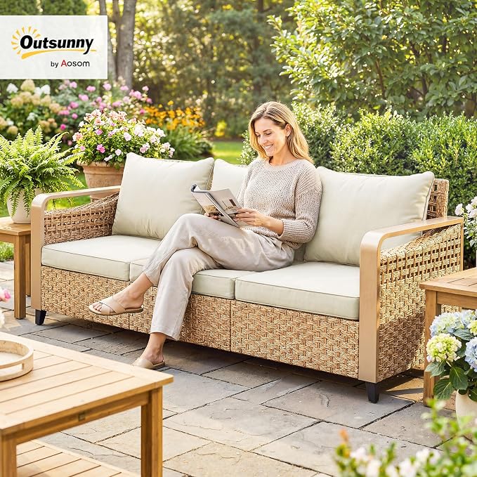 Outsunny Outdoor Patio Couch - Image 2