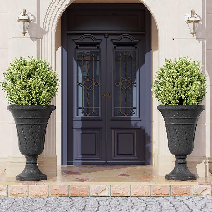 23" Tall Planters for Outdoor Plants Set of 2, Planter - Image 6