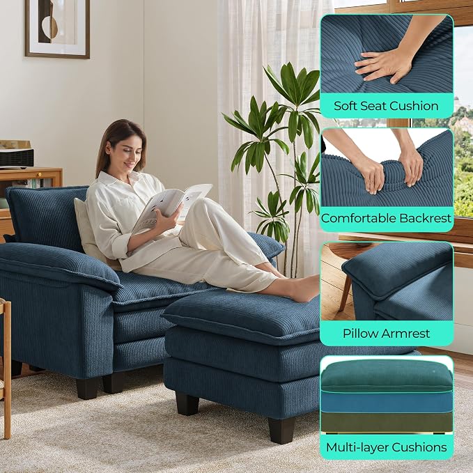 LINSY HOME Cloud Sofa Accent Chair - Image 4