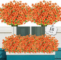 AGIRL 16 Bundles Artificial Fall Flowers Outdoor Indoor Decoration, No Fade by AGIRL