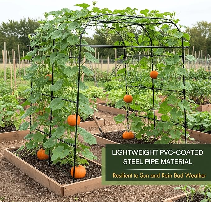 Wide Arch Trellis 7FT Extra Tall Garden Trellis Arch – Sturdy Plastic Coated - Image 4