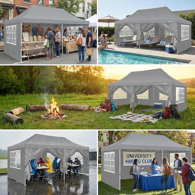 COBIZI Canopy 10x20 Pop Up Canopy Party Tent - Image 4