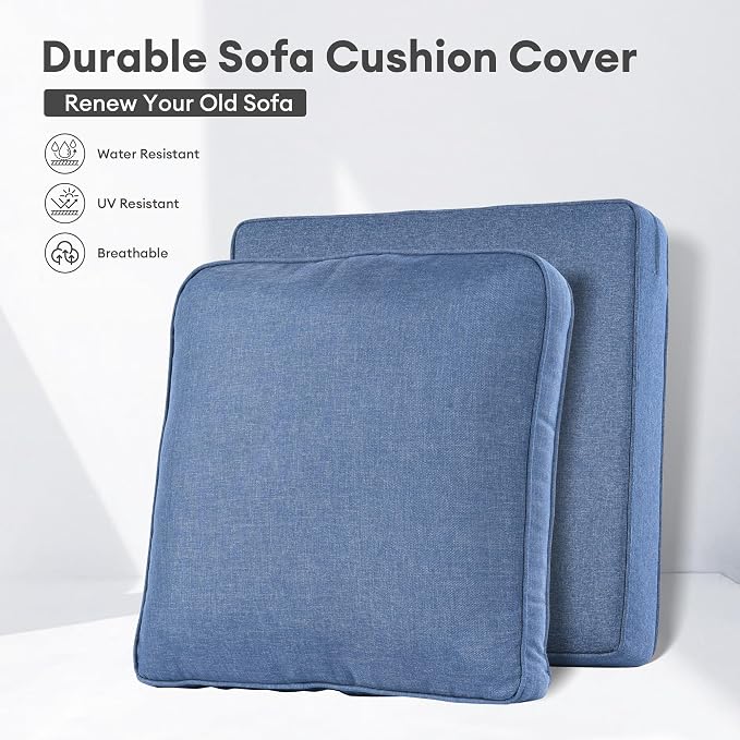 ovios Patio Cushion Covers, Waterproof Cushion Cover - Image 5