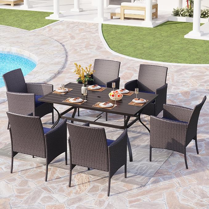 PHI VILLA 7 Piece Outdoor Dining Set - Image 6