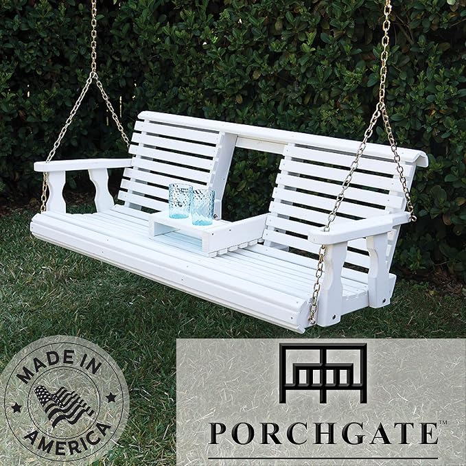 Porchgate Amish Heavy Duty Console Porch Swing - Image 2
