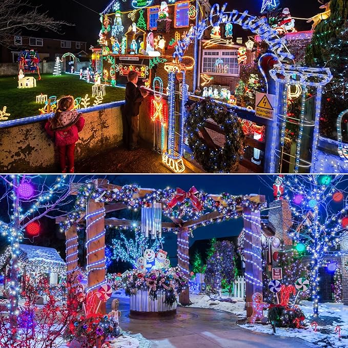 50ft LED Rope Lights Outdoor, 360 LED Connectable and Flexible Tube Lights - Image 8
